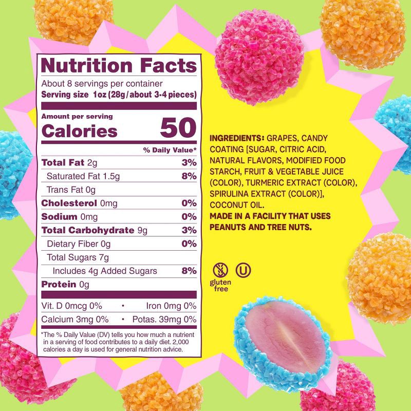 slide 2 of 3, Fruit Riot Frozen Candy Crunch Mixed Grapes - 8oz Bag, 8 oz