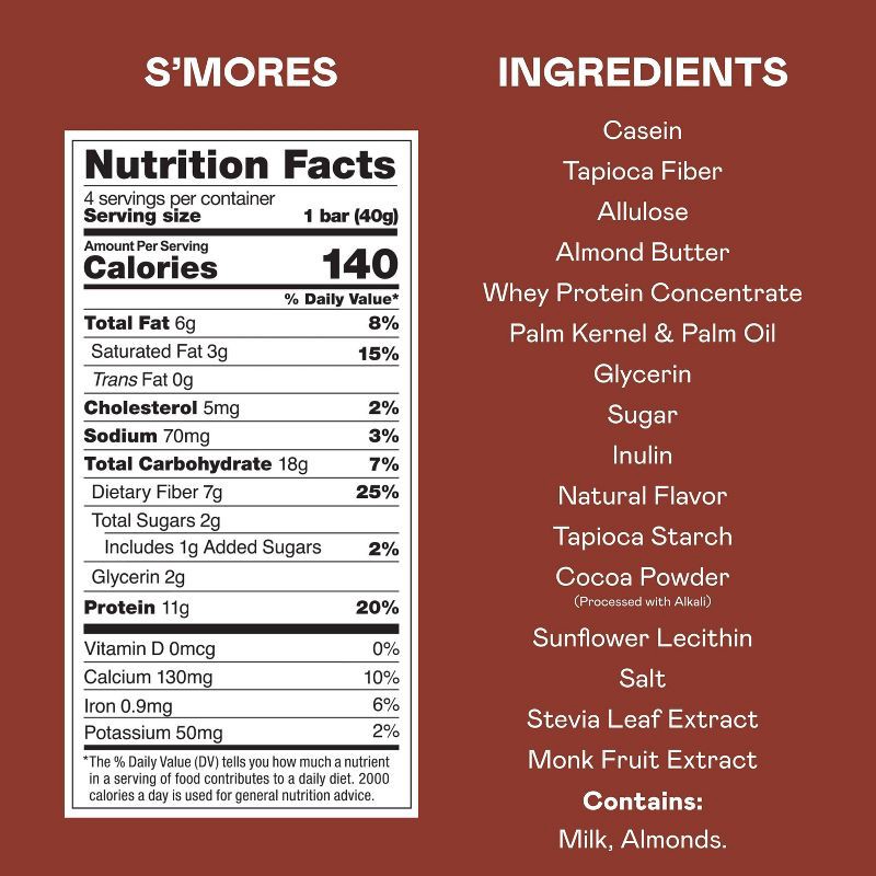 slide 4 of 7, MAGIC SPOON S'Mores Protein Bar Treat - 12g Protein - 5.6oz/4ct, 12 gram, 5.6 oz, 4 ct
