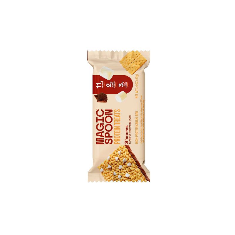 slide 7 of 7, MAGIC SPOON S'Mores Protein Bar Treat - 12g Protein - 5.6oz/4ct, 12 gram, 5.6 oz, 4 ct