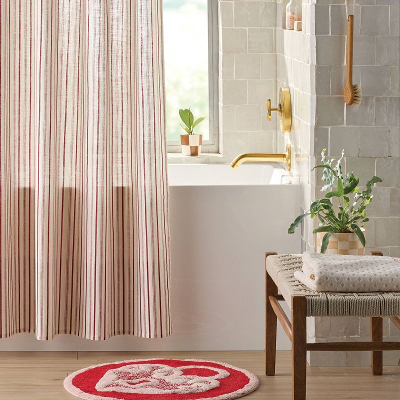 slide 2 of 4, Valentine's Day Scallop Border Bath Towel - Threshold™, 1 ct