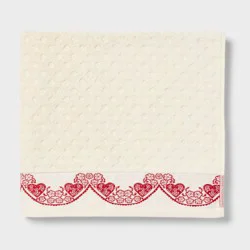 Valentine's Day Scallop Border Bath Towel - Threshold™
