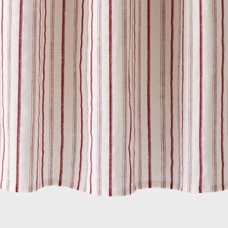 slide 4 of 4, 72"x72" Valentine's Day Striped Cotton Shower Curtain - Threshold™, 1 ct