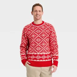 Men's Fair Isle Sweater - Goodfellow & Co™ Red M