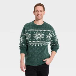 Men's Fair Isle Sweater - Goodfellow & Co™ Green L