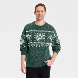 Men's Fair Isle Sweater - Goodfellow & Co™ Green L