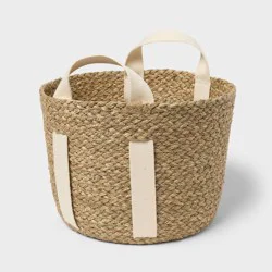 Braided Seagrass Round Basket - Brightroom™