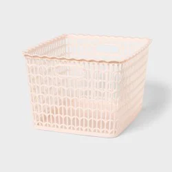 Scallop Decorative Basket Large Pink - Brightroom™
