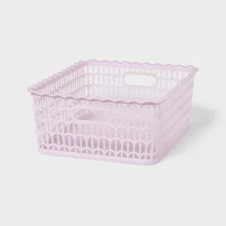 Scallop Decorative Basket Medium Purple - Brightroom™