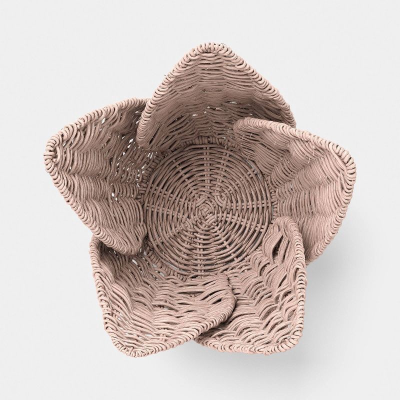 slide 3 of 4, Tulip Basket Light Pink - Threshold™, 1 ct