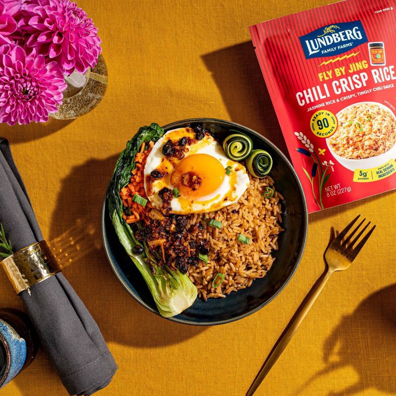 slide 5 of 6, Lundberg Ready to Heat Fly By Jing Chili Crisp Rice - 8oz, 8 oz