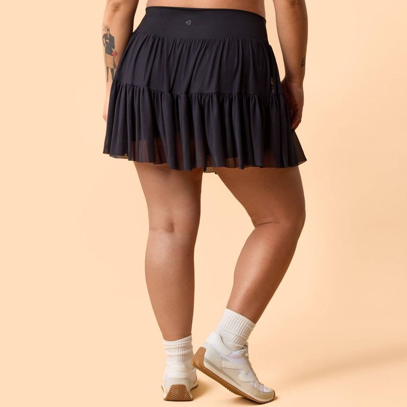 slide 2 of 6, Blogilates Women's Ballerina Skort - Black 1X, 1 ct