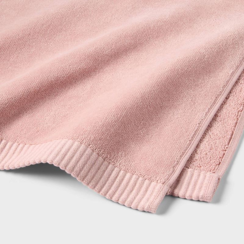 slide 3 of 3, Velour Bath Towel Pink - Threshold™, 1 ct