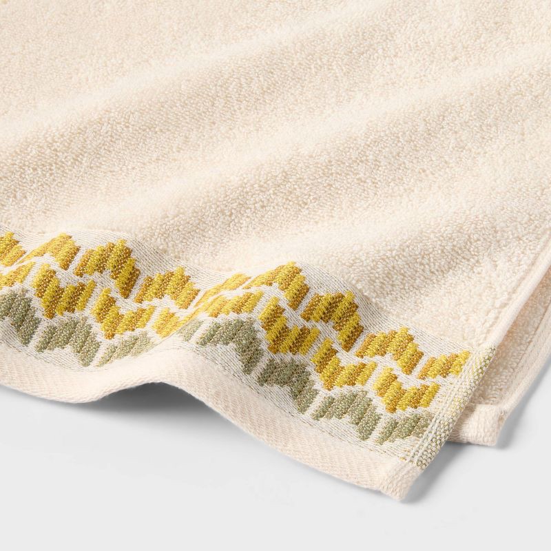 slide 3 of 3, 2pk Arrow Head Border Hand Towel Set - Threshold™, 2 ct