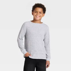 Boys&#x27; Long Sleeve Thermal Shirt - Cat &amp; Jack™ Gray XS