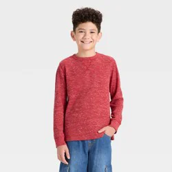 Boys' Long Sleeve Thermal Shirt - Cat & Jack™ Red M