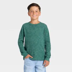 Boys' Long Sleeve Thermal Shirt - Cat & Jack™ Green XS