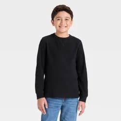 Boys' Long Sleeve Thermal Shirt - Cat & Jack™ Black M