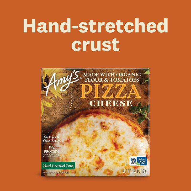 slide 8 of 10, Amy's Frozen Cheese Personal Size Pizza - 5.6 oz, 5.6 oz