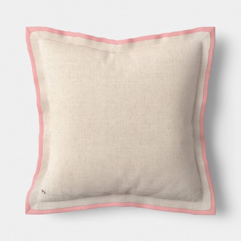 slide 3 of 5, Square Floral Pillow - Threshold™, 1 ct