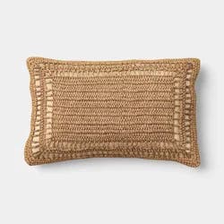 Lumbar Palm Weave Pillow - Threshold™