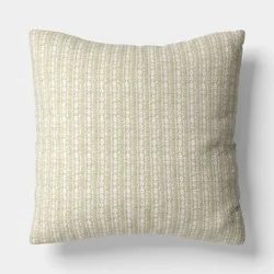 Oversized Square Reversible Matelasse Stripe Pillow green - Threshold™
