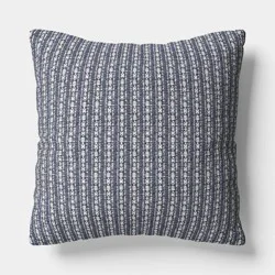 Oversized Square Reversible Matelasse Stripe Pillow blue - Threshold™