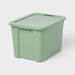 20gal Latching Storage Tote Versatile Green - Brightroom™