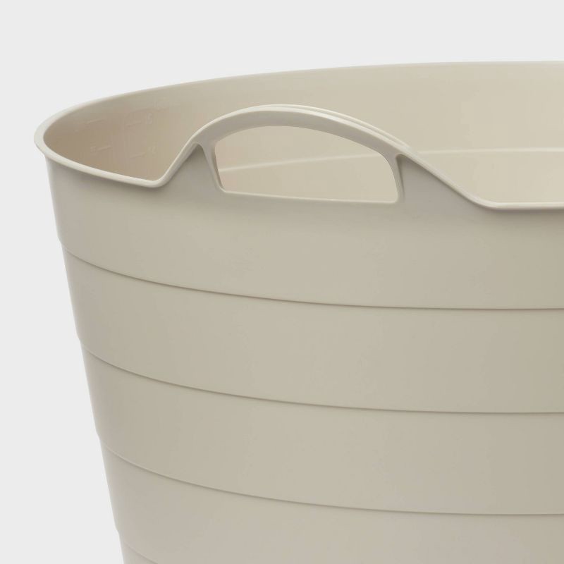 slide 3 of 3, 15gal Flexi Tub Beige - Brightroom™, 15 gal
