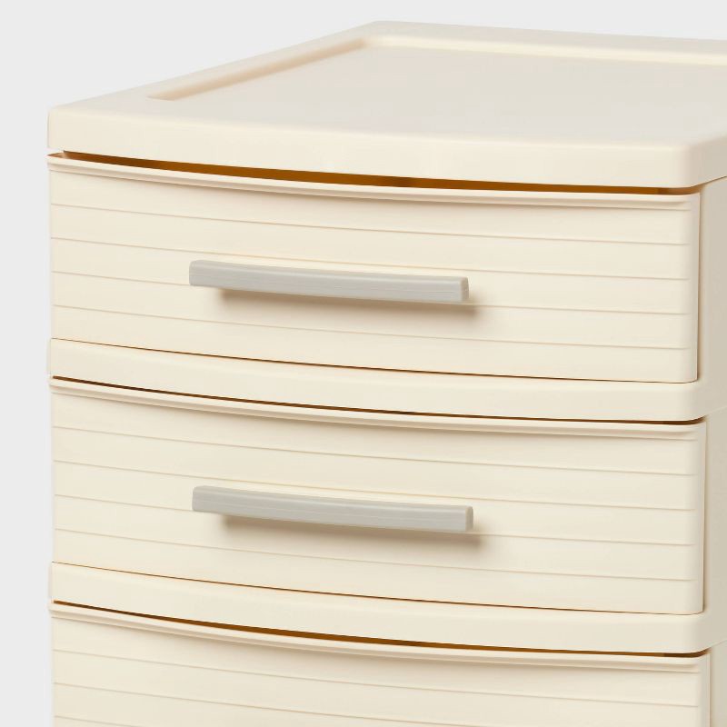 slide 3 of 3, 4 Drawer Medium Tower Snowfall White - Brightroom™, 1 ct