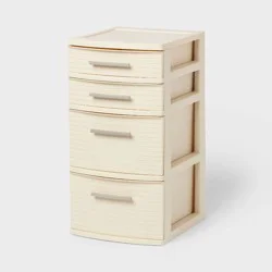 4 Drawer Medium Tower Snowfall White - Brightroom™