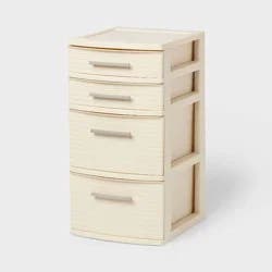 4 Drawer Medium Tower Snowfall White - Brightroom™