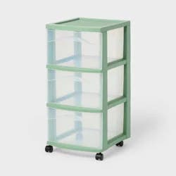 3 Drawer Medium Cart Versatile Green - Brightroom™