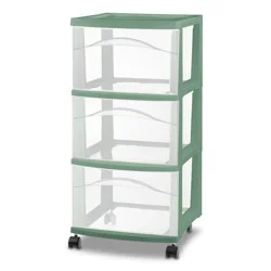 3 Drawer Medium Cart Versatile Green - Brightroom™