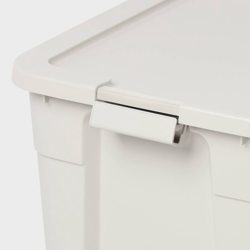 slide 3 of 3, 20gal Latching Storage Tote Creamy Chai - Brightroom™, 20 gal