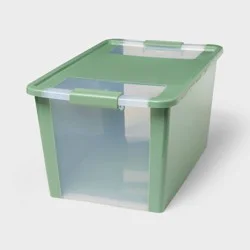 Latching Window Utility Storage Box Large Versatile Green - Brightroom™
