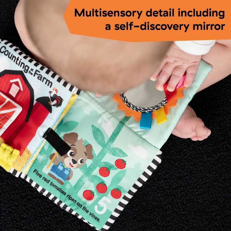 slide 4 of 8, Baby Einstein Farm Explorers Counting at the Farm Soft Activity Book - 0-36m, 1 ct