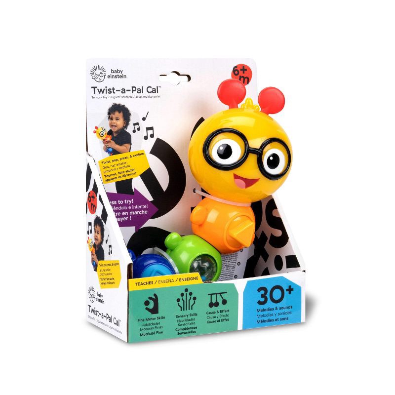 slide 2 of 9, Baby Einstein Twist-a-Pal Cal Sensory Toy - 6-36m, 1 ct