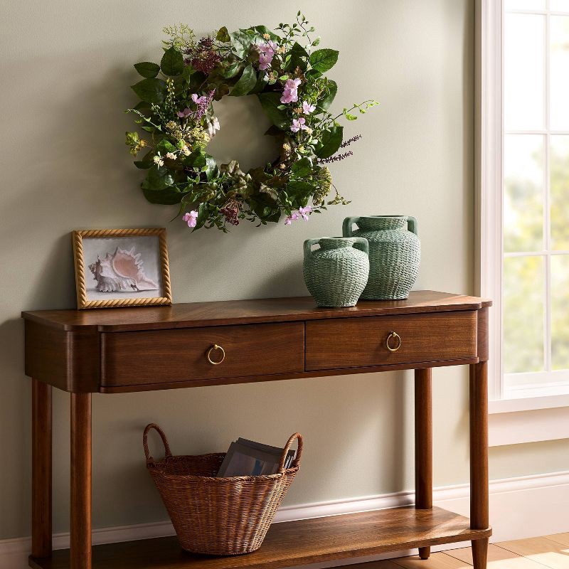 slide 2 of 4, Threshold designed w/Studio McGee Mixed Floral Wreath - Threshold™ designed with Studio McGee, 1 ct