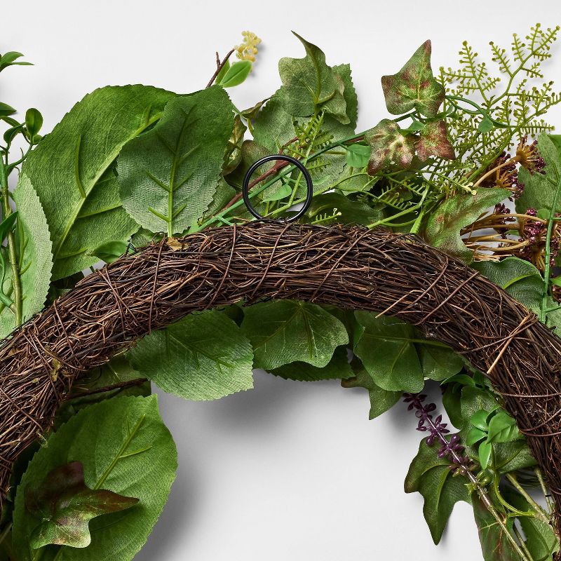 slide 4 of 4, Threshold designed w/Studio McGee Mixed Floral Wreath - Threshold™ designed with Studio McGee, 1 ct