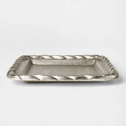 Threshold designed w/Studio McGee Catchall Tray Silver - Threshold™ designed with Studio McGee