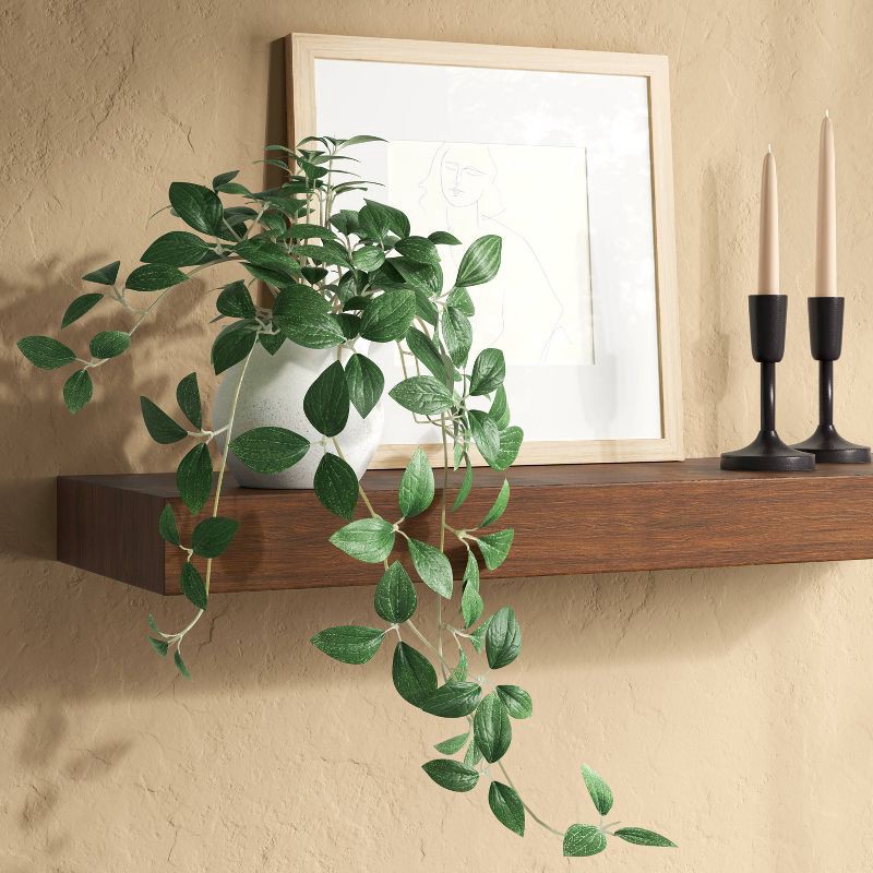 slide 2 of 4, 6" Artificial Dark Trailing Leaf Plant - Threshold™, 1 ct