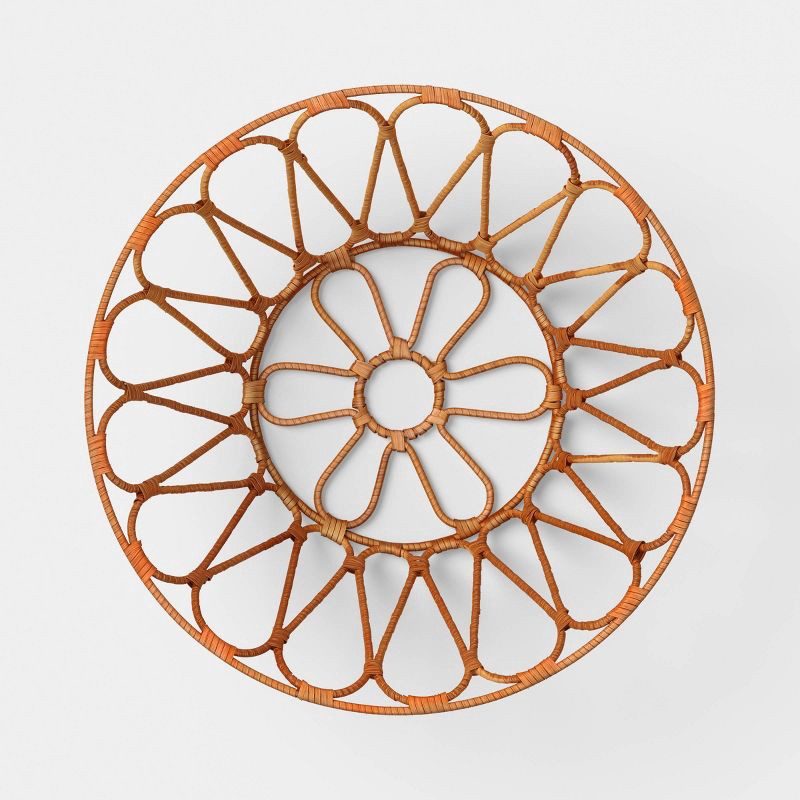 slide 3 of 3, Rattan Wrapped Metal Bowl - Threshold™, 1 ct