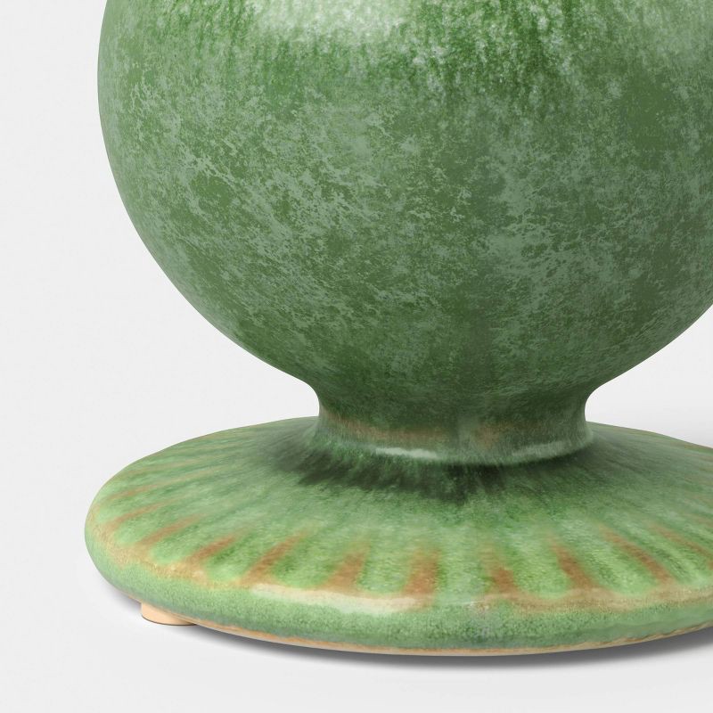 slide 3 of 4, Glazed Ceramic Bud Vase Green - Threshold™, 1 ct
