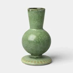 Glazed Ceramic Bud Vase Green - Threshold™