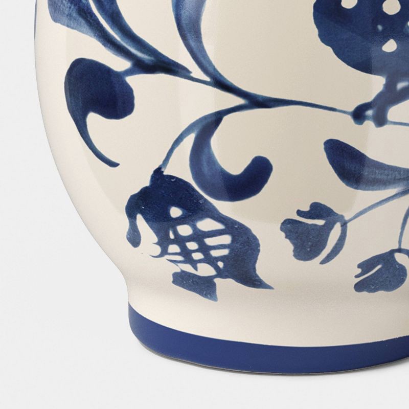 slide 3 of 4, Blue Painted Ceramic Bud Vase - Threshold™, 1 ct