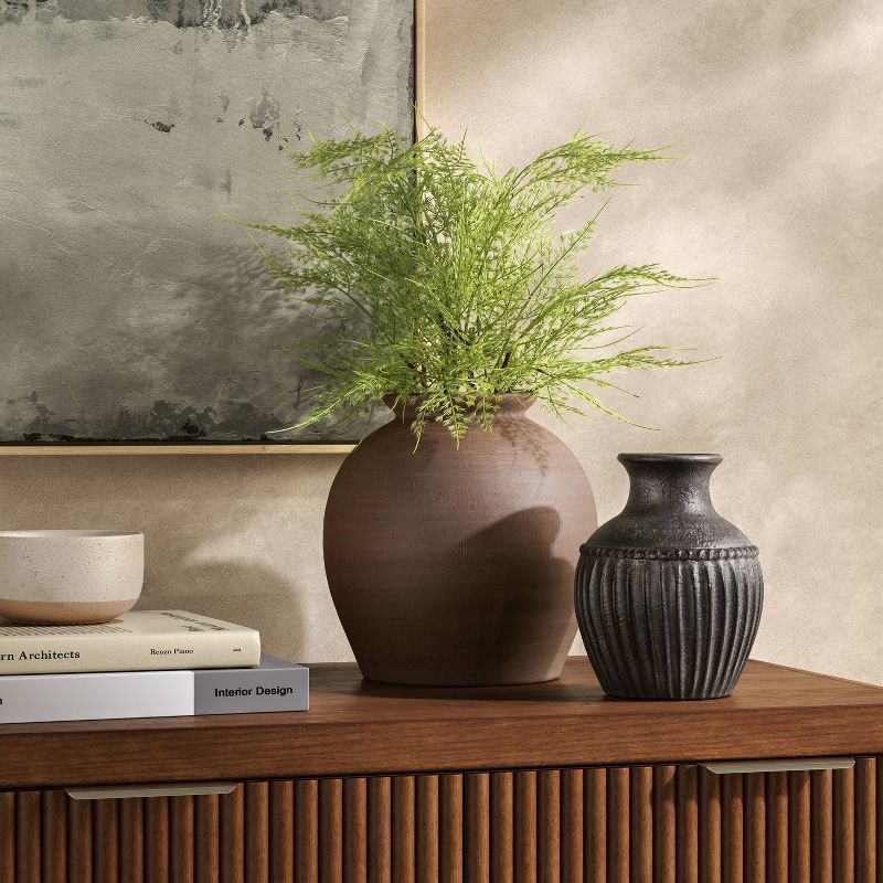 slide 2 of 4, Rustic Ceramic Bud Vase - Threshold™, 1 ct