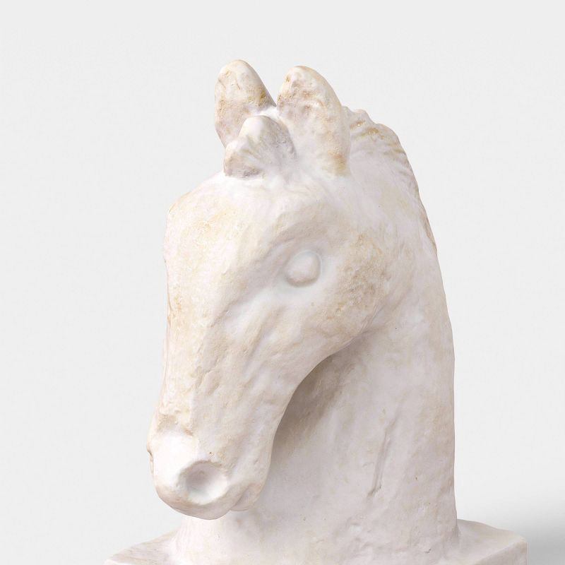 slide 3 of 4, Rustic Ceramic Horse Bust Decorative Object - Threshold™, 1 ct