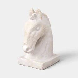 Rustic Ceramic Horse Bust Decorative Object - Threshold™