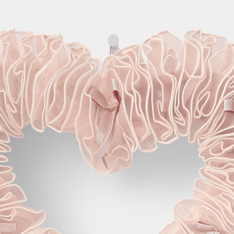 slide 3 of 3, Valentine's Day Heart Wreath Blush - Threshold™, 1 ct
