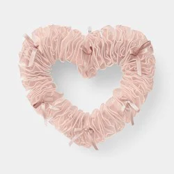 Valentine's Day Heart Wreath Blush - Threshold™